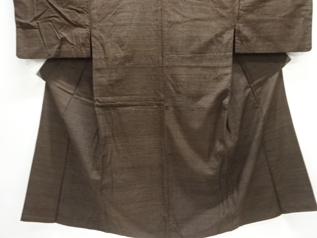  アンティーク　本場久米島紬男物着物アンサンブル(材料)